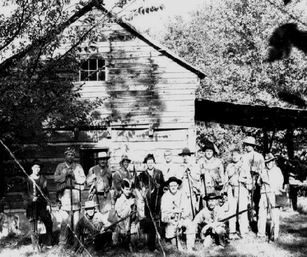 ralph marcum and an early group of re-enactors
